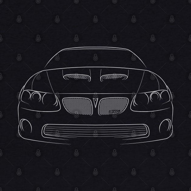 Pontiac GTO - front Stencil, white by mal_photography